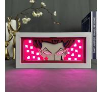 Xinchangda Gon Freecss Veilleuse en papier sculpté Anime Kurapika Killua Zaoldyeck Hyskoa Lampe de bureau Sculpture en papier Lampes pour décoration de chambre à coucher