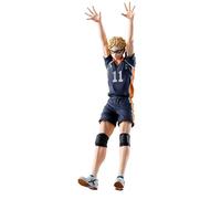 Xinchangda Haikyuu Figurine de Tsukishima Kei Figurine d'action sautant Pose d'anime Modèle 18 cm Figurine de collection Statue de bureau Décoration de bureau Cadeau d'anniversaire