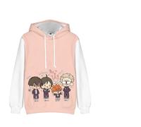 Xinchangda Haikyuu Sweat à capuche Anime Hinata Shoyo/Tobio Kageyama Haikyuu !! Sweat à capuche à manches longues Pull à capuche Cadeaux manga, Haikyuu 01, M