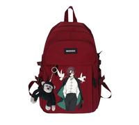 Xinchangda Haruka Sac à dos Haruka/Suo Hayato Anime Sac à dos d'école Grande capacité Dessin animé Étudiants Sac à bandoulière pour adolescents, Rouge 06, 30*13*44cm