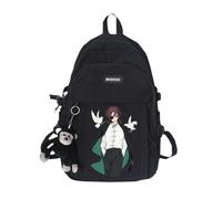Xinchangda Haruka Sac à dos Haruka/Suo Hayato Anime Sac à dos d'école Grande capacité Dessin animé Étudiants Sac à bandoulière pour adolescents, Noir 06, 30*13*44cm