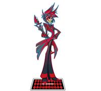 Xinchangda Hazbin Hotel Figurine anime Support acrylique Alastor/Angel Dust/Charlie Morningstar/Vaggie Modèle Statue Présentoir de bureau Figurines debout