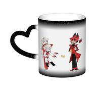 Xinchangda Hazbin Hotel Mug à changement de couleur Anime Alastor/Angel Dust/Charlie Morningstar Magic Mark Tasse en céramique Tasse à café Tasse à thé Cadeaux créatifs