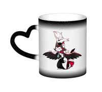 Xinchangda Hazbin Mug à changement de couleur pour hôtel Anime Alastor/Angel Dust/Charlie Morningstar Magic Mark Tasse en céramique Tasse à café Tasse à thé Cadeaux créatifs