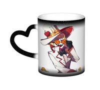 Xinchangda Hazbin Mug à changement de couleur pour hôtel Anime Alastor/Angel Dust/Charlie Morningstar Magic Mark Tasse en céramique Tasse à café Tasse à thé Cadeaux créatifs