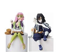 Xinchangda Iguro Obanai Figurine Kanroji Mitsuri Noodle Stopper 10 cm Obanai et Mitsuri Figurines d'action Anime PVC Statue Modèle Ornements Collection de Bureau