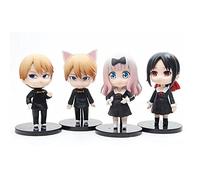 Xinchangda Kaguya-sam Lot de 4 figurines d'action Love Is War Anime Shinomiya Kaguya/Fujiwara Chika/Shirogane Miyuki/Hayasaka Ai 11 cm