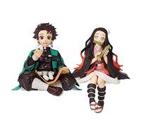 Xinchangda Kamado Nezuko Figurine Kamado Tanjiro Noodle Stopper 10 cm Nezuko et Tanjiro Action Figurines PVC Statue Modèle Ornements Collection de Bureau