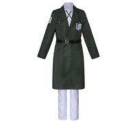Xinchangda Levi Costume de cosplay Eren Jaeger - Tenue de cosplay d'anime - Uniforme de scoutisme - Ailes de la liberté - Ensemble complet pour Halloween
