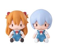 Xinchangda Lot de 2 figurines Asuka Langley Soryu/Ayanami Rei - Figurine de gâteau de personnage d'anime - 8 cm - Modèle en PVC - Look Up - Asuka Langley Soryu - Décorations de bureau - Objets de