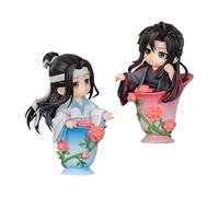 Xinchangda Lot de 2 figurines d'anime Lan Wang Ji/Wei Wu Xian en PVC de 11,5 à 14 cm - Modèle articulé - Décoration d'intérieur ou de bureau - Cadeau