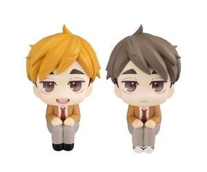 Xinchangda Lot de 2 figurines Haikyuu Look Up de 10 cm de l'anime Miya Atsumu - Figurine d'action Miya Osamu - Pour bureau