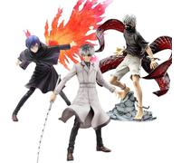 Xinchangda Lot de 3 figurines Tokyo Ghoul Sasaki Haise/Kaneki Ken/Kirishima Tōka en PVC - Décoration de bureau - Cadeau pour les fans d'anime
