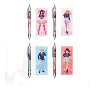 Xinchangda Lot de 4 stylos à encre gel Oshi no Ko Arima Kana/Hoshino Ai - Fournitures scolaires - Stylos d'écriture de dessin animé pour bureau, école, papeterie, cadeau