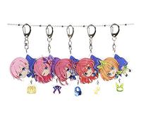 Xinchangda Lot de 5 porte-clés The Quintessential Quintuplets en acrylique Nakano Miku Nakano Ichika, 5 pièces