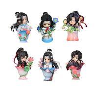 Xinchangda Lot de 6 figurines d'anime Lan Wang Ji/Wei Wu Xian en PVC de 11,5 à 14 cm - Modèle articulé - Décoration d'intérieur ou de bureau - Cadeau