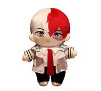 Xinchangda MHA Figurine en peluche MHA Todoroki Shouto Porte-clés 20 cm en coton PP doux pendentif mignon sac à dos ornement décoration de Noël