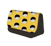 Xinchangda Mob Psycho 100 Trousse à crayons Reigen Arataka Kageyama Shigeo Grande capacité Imprimé 3D Couleur Cartoon Papeterie Sac pour garçons et filles, Type 2, 22*13*7.5cm, Trousse à crayons