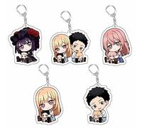 Xinchangda My Dress-Up Darling Porte-clés Anime Kitagawa Marin en acrylique mignon pendentif de sac accessoires porte-clés ornement cadeau pour filles garçons, Type 1, 5cm
