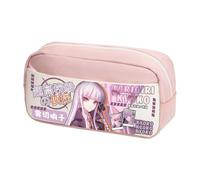 Xinchangda Nagito Komaeda Trousse à crayons Anime Nanami Chiaki/Naegi Makoto Grande capacité Sac à stylos Sac de papeterie Fournitures scolaires, Rose 2., 24*10*12CM, Trousse à crayons