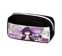 Xinchangda Nagito Komaeda Trousse à crayons Anime Nanami Chiaki/Naegi Makoto Grande capacité Sac à stylos Sac de papeterie Fournitures scolaires, noir 1, 24*10*12CM, Trousse à crayons