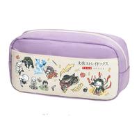Xinchangda Nakahara Chuuya Trousse à crayons Anime Ranpo Edogawa/Akutagawa Ryunosuke Grande capacité Sac à stylos Sac de papeterie Fournitures scolaires, Violet 2, 24*10*12CM, Trousse à crayons