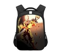 Xinchangda One Punch Man Sac à dos Tatsumaki Genos Saitama Anime Cartable Imprimé 3D Dessin animé Sac à dos décontracté pour garçons et filles Cadeaux d'anniversaire, Type 2, 44*30.5*16CM, Cartable