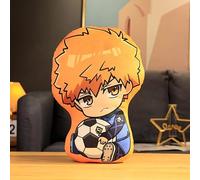 Xinchangda Oreiller en peluche Blue Lock - Anime Kunjin Kensuke - Doux et mignon - Personnage imprimé - Cadeau d'anniversaire pour fille et garçon