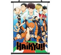 Xinchangda Poster Haikyuu Scrolls de l'anime Hinata Shoyo Tobio Kageyama Tsukishima Kei Poster mural à suspendre Décoration d'intérieur 60 x 40 cm
