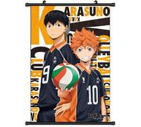 Xinchangda Poster Haikyuu Scrolls de l'anime Hinata Shoyo Tobio Kageyama Tsukishima Kei Poster mural à suspendre Décoration d'intérieur 60 x 40 cm