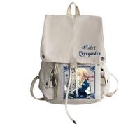 Xinchangda Sac à dos violet Evergarden - Grande capacité - Pour ordinateur portable - Sac d'école pour étudiants - Sac à bandoulière pour adolescents, Blanc Type 1, 28*15*38 cm