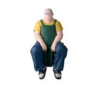 Xinchangda Sakamoto Taro Figurine assise 15 cm Anime Sakamoto Taro Figurine de collection Modèle de collection Décoration de la maison Cadeau d'anniversaire pour les fans