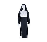 Xinchangda Sexy Vampire Nonne Cosplay Kostüm Eng anliegendes Halloween Kostüm Gothique Maid Outfit Freche Nonne Rollenspiele Kostüm