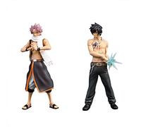 Xinchangda Statues de figurines Fairy Tail, Lucy Heartfilia/Natsu Dragneel/Erza Scarlet Anime Figurines en action pour décoration et cadeaux pour les fans