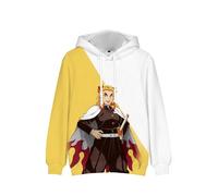 Xinchangda Sweat à capuche Kamado Nezuko Anime Rengoku Kyoujurou/Kochou Shinobu à manches longues, Rengoku Kyoujurou, S