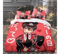 Xinchangda Toilet-Bound Hanako-Kun Parure de lit 3 pièces avec housse de couette et 1 housse de couette Motif Yugi Amane