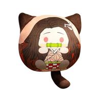 Xinchangda Tokitou Muichirou Coussin Kamado Tanjiro Coussin Kamado Nezuko Coussin Anime Tomioka Giyuu Peluche Coussin de sieste Oreiller Bureau Canapé Lit Voiture Décoration Maison Ornement Cadeau 37
