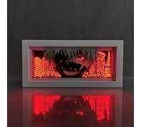 Xinchangda Tokyo Ghoul Boîte à lumière LED Anime Kaneki Ken Sculpture en papier Décoration de chambre à coucher Cadeaux