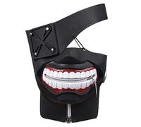 Xinchangda Tokyo Ghoul Kaneki Ken Masque noir Steampunk Halloween Tokyo Ghoul Accessoires de costume de carnaval Party Stage Performance Accessoires
