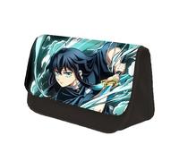 Xinchangda Trousse à crayons Kamado Tanjiro Anime Kamado Nezuko/Kochou Shinobu de grande capacité pour étudiants et adolescents, Tokitou Muichirou, 22x7.5x13CM