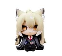 Xinchangda Vulpisfoglia Figurine de gâteau Anime Game Character Statue assis Pose assise 7,5-8 cm Modèle en PVC Look Up Vulpisfoglia Action Figure Décorations de bureau de Noël Objets de collection