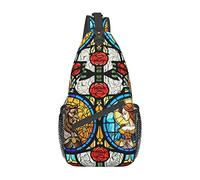 xinchenxin Beauty and Beast Fairytale Sac à dos de randonnée en verre pour homme et femme, Verre de conte de fées La Belle et la Bête, taille unique