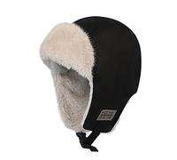XINCHI Chapeau de Trappeur en Polaire à Oreillettes Chapeau de Baseball Russe Ushanka Bomber Hat Thicken Cap Windproof Knick Beanie Cap with Adjustable Chin Strap for Snowboard Ski Skate Headwear