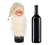 XINCHI Couvre-Bouteille de Noël Pendentif Père Noël Décoration de l'arbre de Noël Couvre-Bouteille Pendentif Barbe Longue émoussée Idéal pour la décoration des fêtes et de la Maison