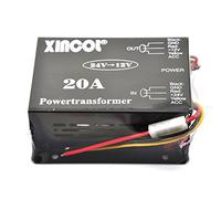 XINCOL® Reducteur De Tension DC/DC 24V à 12V 20A transformateur Convertisseur de tension 24 V DC à 12 V DC Portable Alimentation modulaire étanche Régulateur de Volt pour Auto Moto véhicule automobile