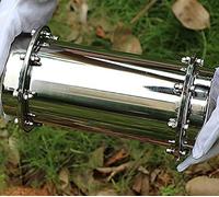 XINCXIN Boîte à capsules temporelles, conteneur de stockage souvenirs d'enterrement temporel en acier inoxydable, serrure solide, le meilleur anniversaire, l'avenir, l'école(10 * 40cm)