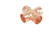 XINCXIN Raccord en Croix cuivre for tuyauterie, diamètre intérieur 6,35/9,52/12,7/15/16/22/28/35/42/54 mm, Alimentation par Les extrémités, connecteur à souder 4 Voies for climatiseur(8x1mm)