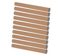 XINCXIN Tubes en carton kraft, lot de 10 tubes avec bouchons for affiches, peintures, dessins et documents. Assemblage facile. Conditionnement vrac