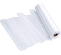 Xinda Rouleau de tissu organza transparent Tissu décoratif élégant pour chemin de table, chaise de mariage, décoration de table, bricolage 50 m x 30 cm (blanc)