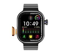 XINDADA DW100 Pro Montre intelligente Amoled de 5,8 cm avec déverrouillage d'empreintes digitales, fonction tactile avec appareil photo rotatif, positionnement GPS, navigation sociale (noir, 4 Go 64
